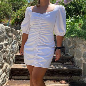 NWT Zara Puff Sleeve Mini Dress